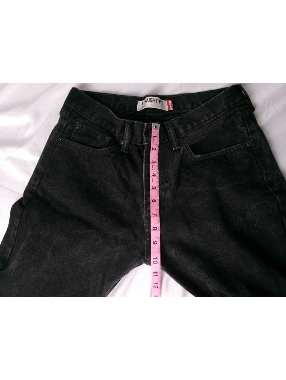 Levi's 505 Straight Fit Jeans Mens 31x30 Black Denim 100% Cotton